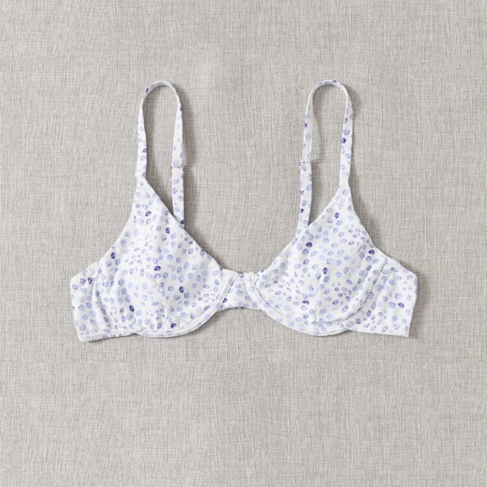 Patterned Underwire Bikini Top